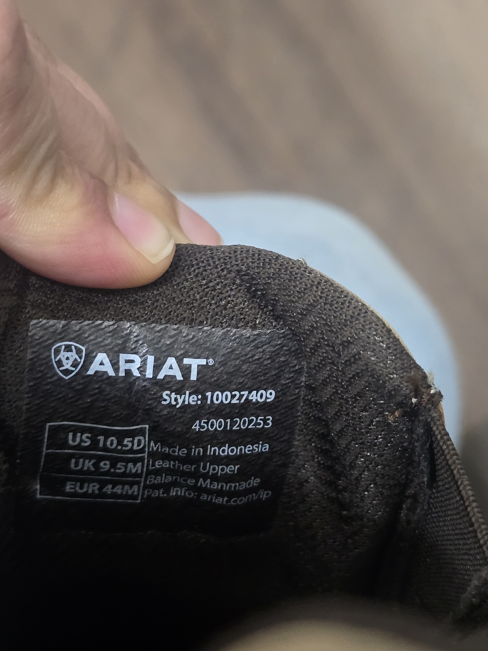 ​NWT Ariat Men's Spitfire Slip On Shoes - Brown Bomber Leather - Size 10.5D - Picture 5 of 7